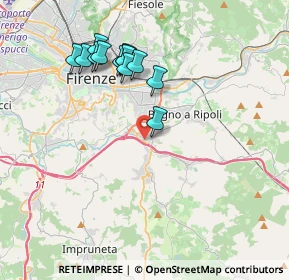 Mappa Via Corte Grifoni, 50012 Bagno a Ripoli FI, Italia (3.78385)