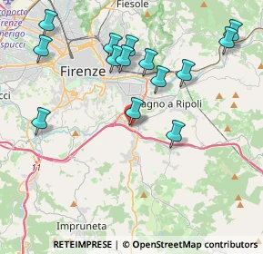 Mappa Via Corte Grifoni, 50012 Bagno a Ripoli FI, Italia (4.41786)