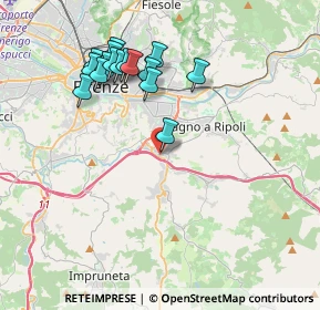 Mappa Via Corte Grifoni, 50012 Bagno a Ripoli FI, Italia (3.95188)