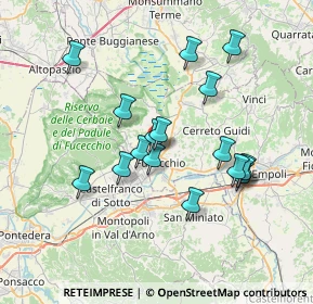 Mappa Via dei Rosai, 50054 Fucecchio FI, Italia (6.74412)