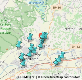 Mappa Via dei Rosai, 50054 Fucecchio FI, Italia (3.85267)