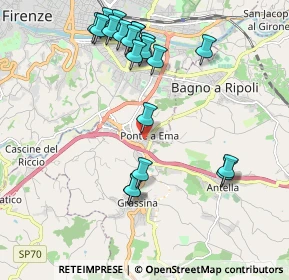 Mappa Via Pietro Nenni, 50012 Bagno a Ripoli FI, Italia (2.25)
