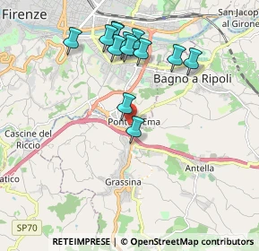 Mappa Via Pietro Nenni, 50012 Bagno a Ripoli FI, Italia (1.93615)