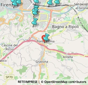 Mappa Via Pietro Nenni, 50012 Bagno a Ripoli FI, Italia (2.93455)