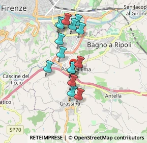 Mappa Via Pietro Nenni, 50012 Bagno a Ripoli FI, Italia (1.48533)
