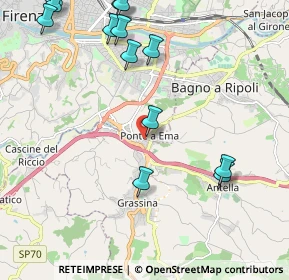 Mappa Via Pietro Nenni, 50012 Bagno a Ripoli FI, Italia (2.73077)