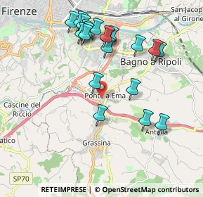 Mappa Via Pietro Nenni, 50012 Bagno a Ripoli FI, Italia (2.0745)