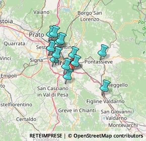 Mappa Via Pietro Nenni, 50012 Bagno a Ripoli FI, Italia (10.185)