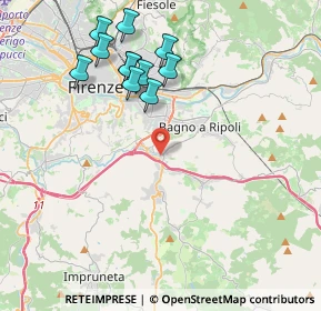 Mappa Via Pietro Nenni, 50012 Bagno a Ripoli FI, Italia (4.23636)