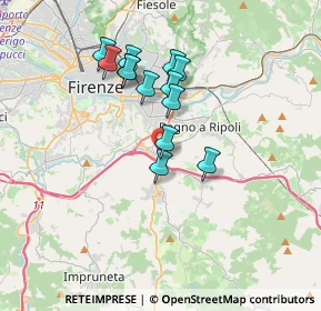 Mappa Via Pietro Nenni, 50012 Bagno a Ripoli FI, Italia (3.03615)