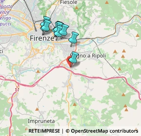 Mappa Via Pietro Nenni, 50012 Bagno a Ripoli FI, Italia (3.61091)