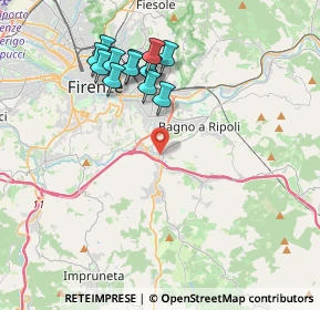 Mappa Via Pietro Nenni, 50012 Bagno a Ripoli FI, Italia (3.88923)