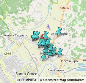 Mappa Via A.Volta, 50054 Fucecchio FI, Italia (1.08684)