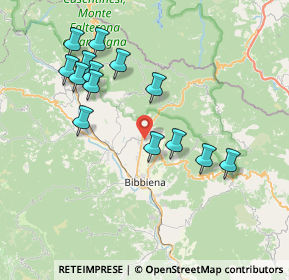 Mappa Via del Tessitore, 52011 Bibbiena AR, Italia (7.87)