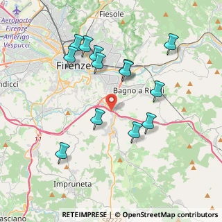 Mappa Via Alessandro Volta, 50012 Bagno a Ripoli FI, Italia (3.92308)