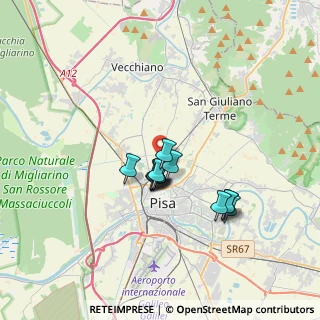 Mappa Via Monti Vincenzo, 56123 Pisa PI, Italia (2.63308)