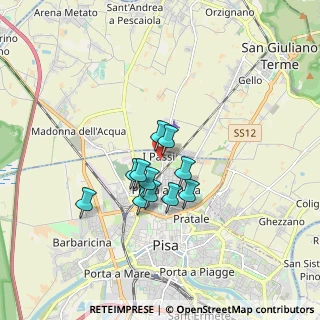 Mappa Via Monti Vincenzo, 56123 Pisa PI, Italia (1.23818)