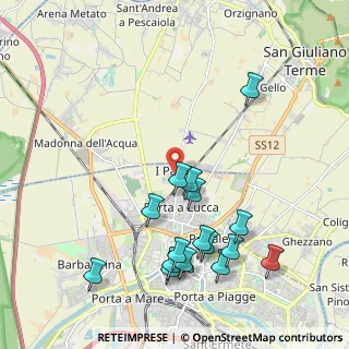 Mappa Via Monti Vincenzo, 56123 Pisa PI, Italia (2.3025)