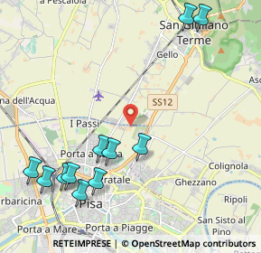 Mappa 56010 San Giuliano Terme PI, Italia (2.64182)