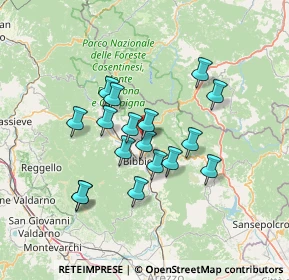 Mappa Via Aldo Moro, 52011 Bibbiena AR, Italia (11.81059)