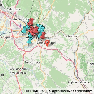 Mappa Via dei Noccioli, 50012 Bagno a Ripoli FI, Italia (7.235)