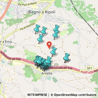 Mappa Via dei Noccioli, 50012 Bagno a Ripoli FI, Italia (0.86667)