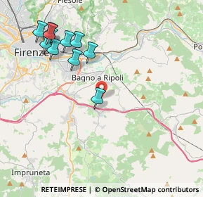 Mappa Via dei Noccioli, 50012 Bagno a Ripoli FI, Italia (4.64364)