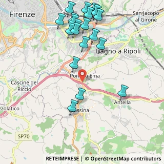 Mappa Via Chiantigiana, 50012 Bagno a Ripoli FI, Italia (2.524)