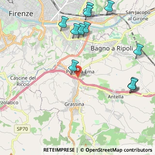 Mappa Via Chiantigiana, 50012 Bagno a Ripoli FI, Italia (2.78417)