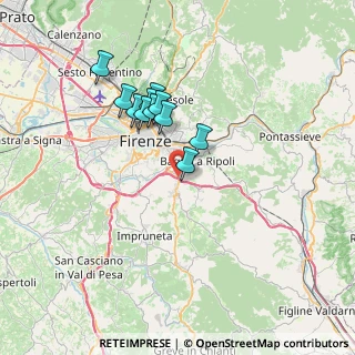 Mappa Via Chiantigiana, 50012 Bagno a Ripoli FI, Italia (5.87273)