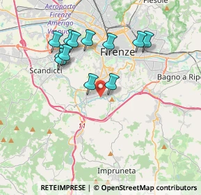 Mappa Via Vecchia di Pozzolatico, 50125 Firenze FI, Italia (3.68667)