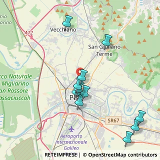 Mappa Via Ettore Serani, 56123 Pisa PI, Italia (4.31818)