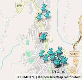 Mappa Via Salvemini, 61029 Urbino PU, Italia (0.5805)