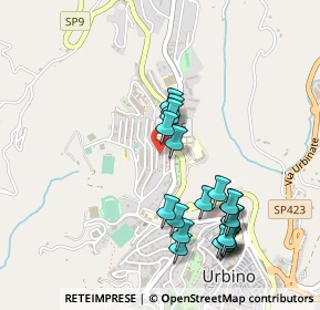 Mappa Via Salvemini, 61029 Urbino PU, Italia (0.508)