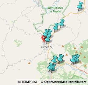 Mappa Via Salvemini, 61029 Urbino PU, Italia (4.184)