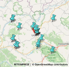 Mappa Via Salvemini, 61029 Urbino PU, Italia (6.815)