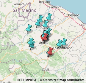 Mappa Via Salvemini, 61029 Urbino PU, Italia (7.357)