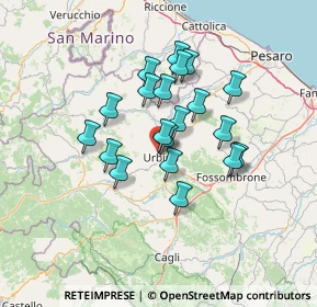 Mappa Via Gaetano Salvemini, 61029 Urbino PU, Italia (10.9395)