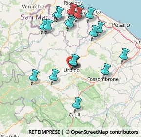 Mappa Via Salvemini, 61029 Urbino PU, Italia (16.4815)