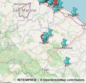 Mappa Via Salvemini, 61029 Urbino PU, Italia (22.9345)