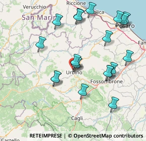 Mappa Via Zena Mancini, 61029 Urbino PU, Italia (16.668)