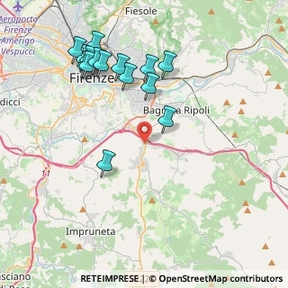 Mappa Via Giacomo Brodolini, 50012 Bagno a Ripoli FI, Italia (4.51733)