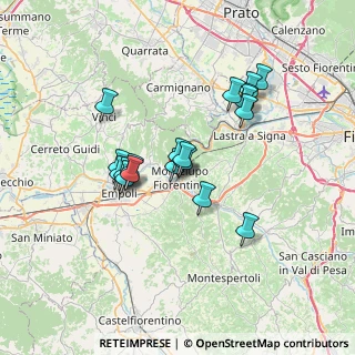 Mappa Piazza Cavallotti, 50056 Montelupo Fiorentino FI, Italia (6.01053)