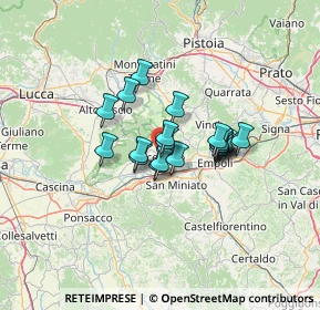 Mappa Via Sotto la Valle, 50054 Fucecchio FI, Italia (8.9075)