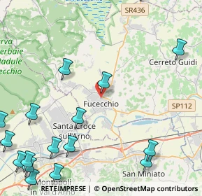 Mappa Via Sotto la Valle, 50054 Fucecchio FI, Italia (6.66647)