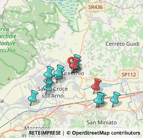 Mappa Via Sotto la Valle, 50054 Fucecchio FI, Italia (3.14)