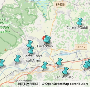 Mappa Via Sotto la Valle, 50054 Fucecchio FI, Italia (5.42615)