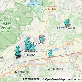 Mappa Via Sotto le Vigne, 50054 Fucecchio FI, Italia (4.88)