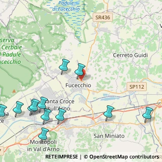 Mappa Via Sotto le Vigne, 50054 Fucecchio FI, Italia (6.10083)