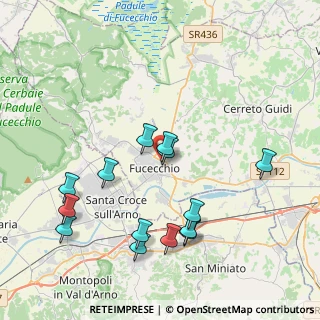 Mappa Via Sotto le Vigne, 50054 Fucecchio FI, Italia (4.34857)
